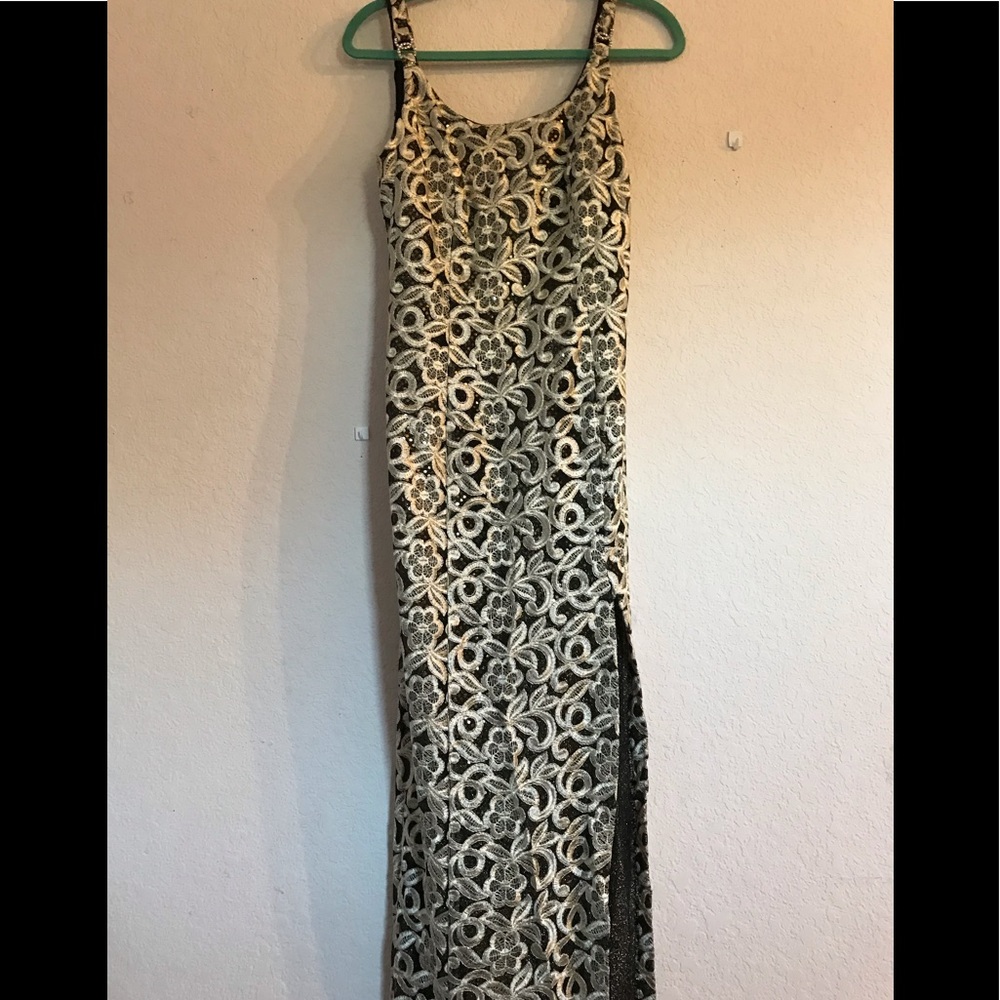 gown with cape